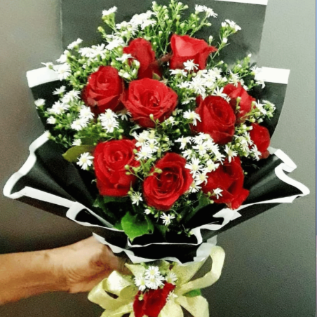 Modern Red Rose Bouquet Sri Lanka