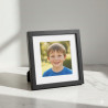 Black 6x8 Picture Frame - Wood Finish for Table or Wall