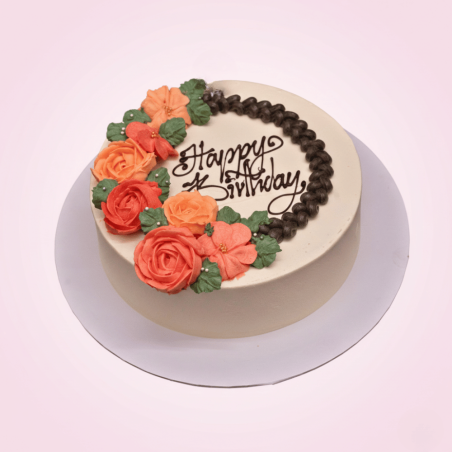 Elegant Floral Cake for Wife - Imogifts Sri Lanka
