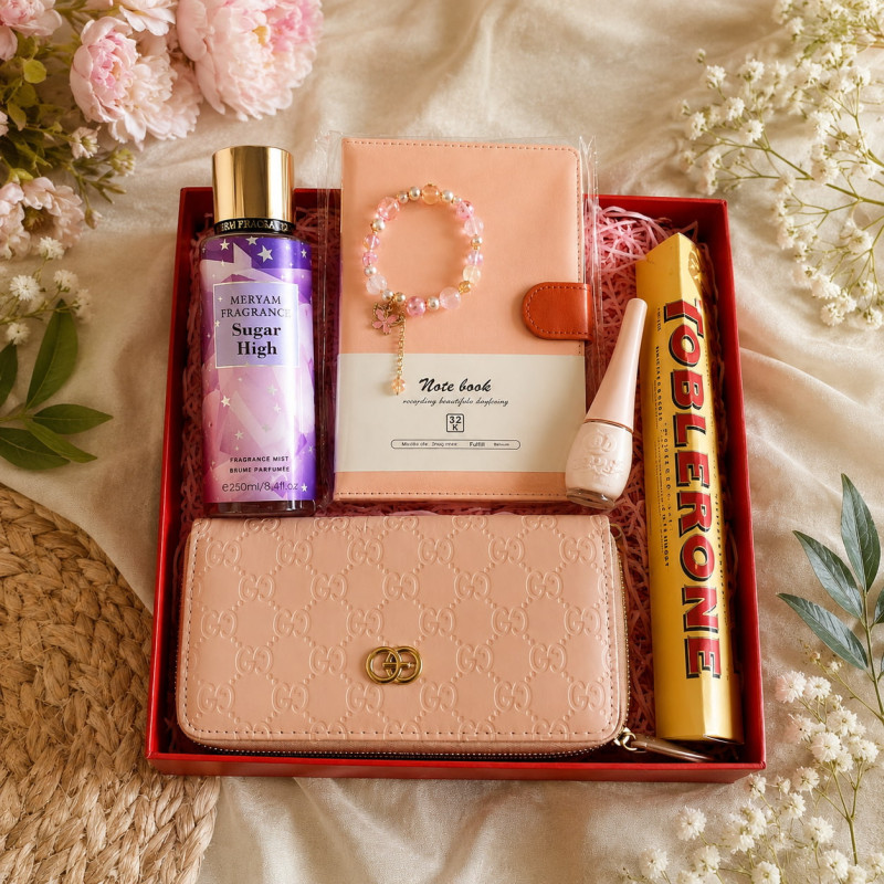 Peach Blossom Luxe Box – Elegant Gift Hamper for Her Sri Lanka