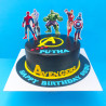 Avengers Birthday Cake (1.5kg) - Personalized Delivery in Sri Lanka