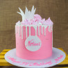 Royal Pink Crown Drip Cake (1.5kg) - Birthday Cake Delivery Sri Lanka