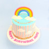 Rainbow & Clouds Birthday Cake (1.5kg) - Online Delivery Sri Lanka