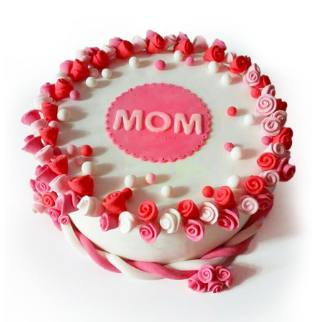 Mother's Day Floral Cake (1kg) - Gift Delivery Sri Lanka