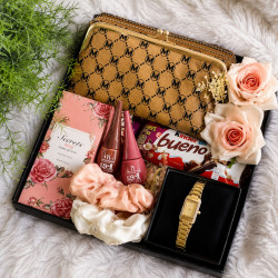 Rose Gold Charm Casket – Premium Ladies Gift Box Sri Lanka