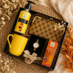 Golden Serenity Care Box – Elegant Women’s Gift Hamper Sri Lanka