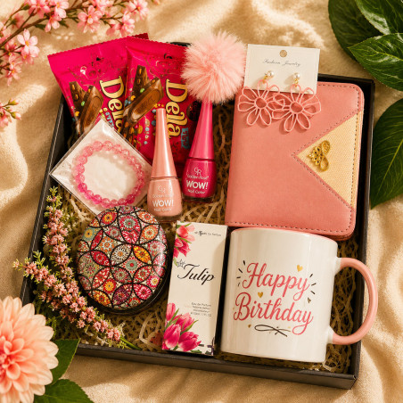 Blush Bloom Birthday Box – Elegant Girls Gift Hamper Sri Lanka