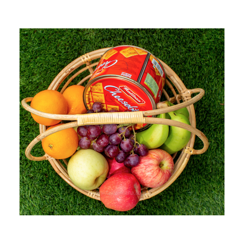 Fresh Fruit & Maliban Cheesebits Gift Basket | imogifts