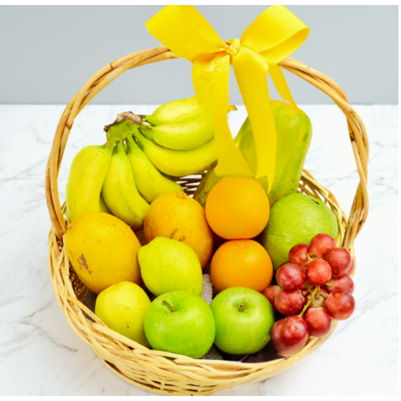 Premium Fruit Basket Delivery Colombo | Sunshine Gift Hamper - Imogifts