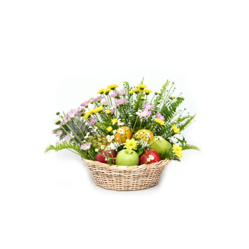 Fruit and Flower Basket Delivery Sri Lanka | Fresh Gift Combo - Imogifts