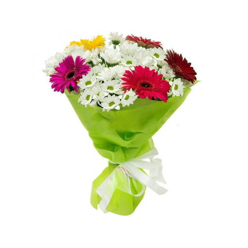 Spring Mix Hand-Tied Bouquet for Wife - Fresh Flowers